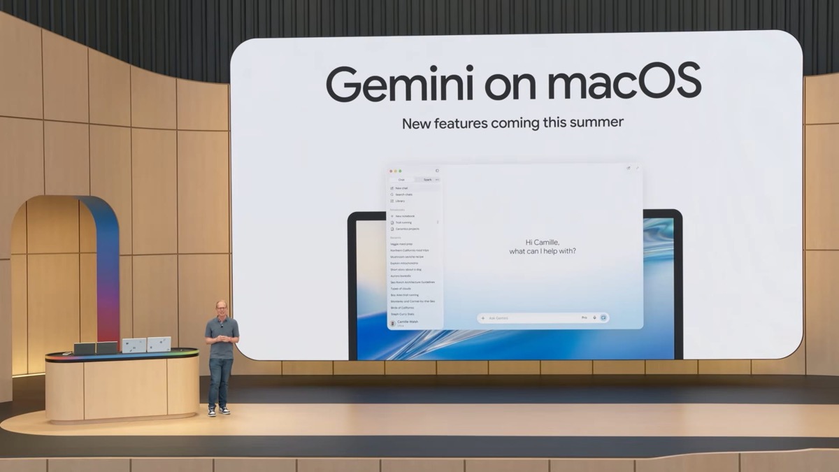 Gemini Mac app gaining Spark and voice control summer 2026 — I/O 2026 announcement frame